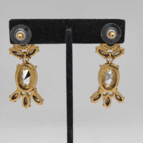 J. Crew Gold and Green Frog Earrings - Picture 3 of 7